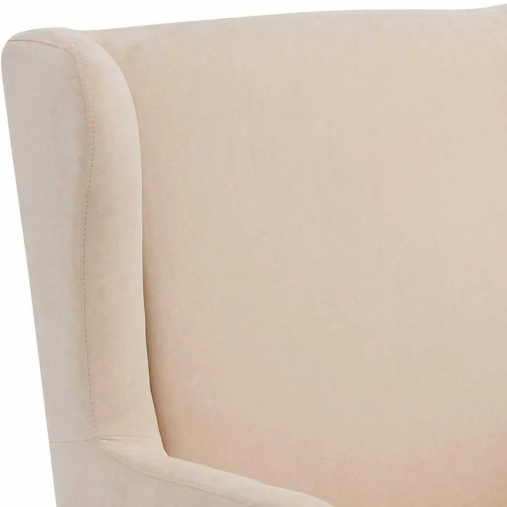 Wohnen Vintage Möbel*Moderner Ohrenbackensessel & Hocker - Jirup (zweiteilig)