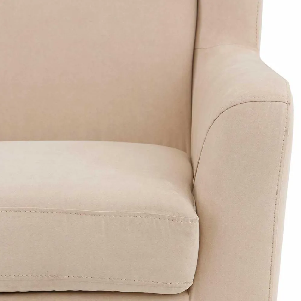 Wohnen Vintage Möbel*Moderner Ohrenbackensessel & Hocker - Jirup (zweiteilig)