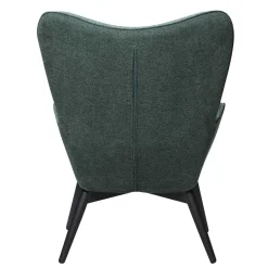 Wohnen Schwarze Möbel*Moderner Ohrensessel in Dunkelgrün - Diamora