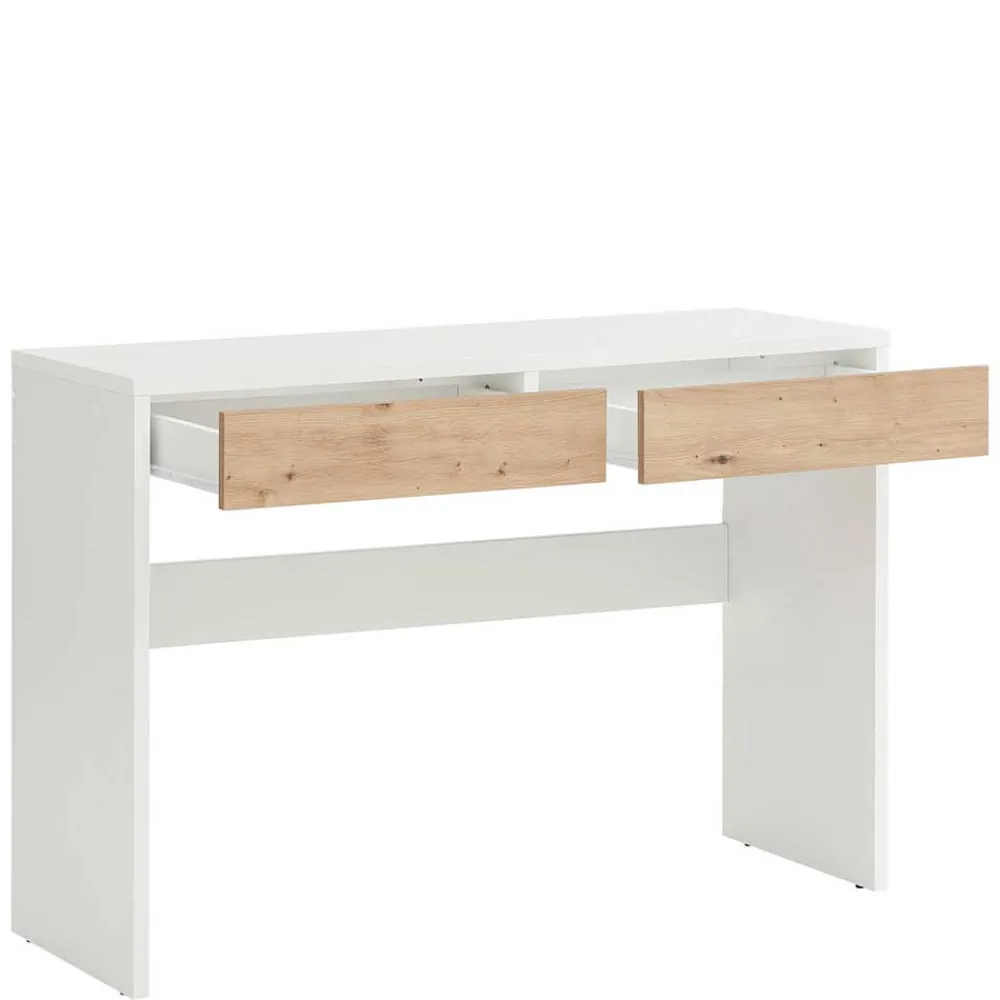 Wohnen Schminktische*Moderner Schminktisch in Weiß und Wildeiche - Turena