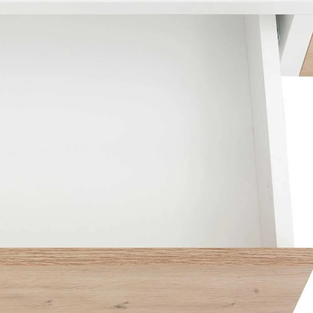 Wohnen Schminktische*Moderner Schminktisch in Weiß und Wildeiche - Turena