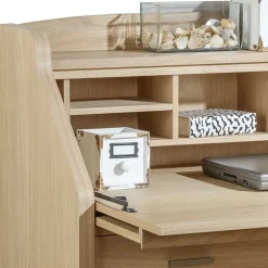 Wohnen Moderner Schreibschrank mit Furnier Eiche - Twinn