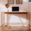 Wohnen Bürotische*Moderner Schreibtisch aus Wildbuche massiv - Indrya