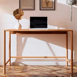 Wohnen Bürotische*Moderner Schreibtisch aus Wildbuche massiv - Indrya