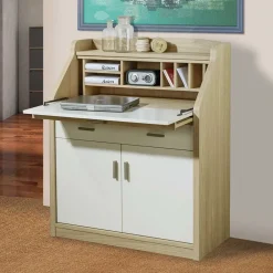 Wohnen Moderner Sekretär in Creme & Eiche Bianco - Jamaica