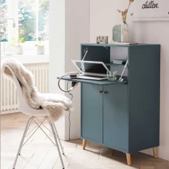 Wohnen Esszimmerschränke*Moderner Sekretär in Petrol - Baiamare