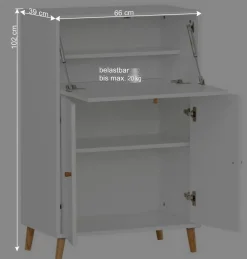 Wohnen Esszimmerschränke*Moderner Sekretär in Petrol - Baiamare