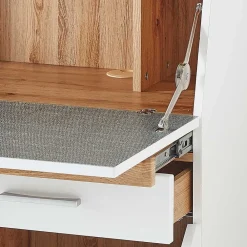 Wohnen Moderner Sekretär in Weiß & Eiche Optik - Bistrita