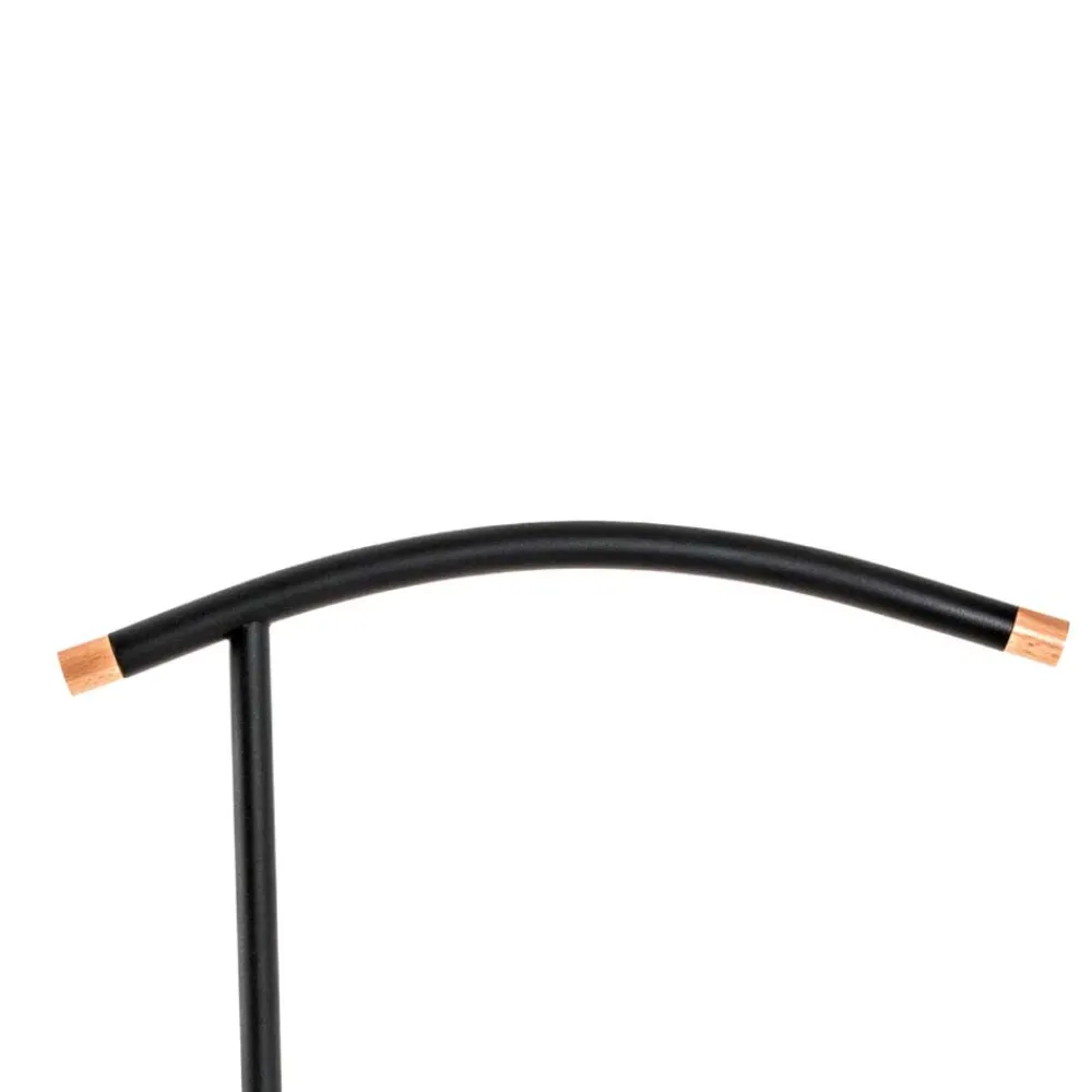 Wohnen Herrendiener*Moderner Skandi Herrendiener in Schwarz & Buche - Lucan