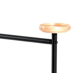 Wohnen Herrendiener*Moderner Skandi Herrendiener in Schwarz & Buche - Lucan