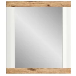 Wohnen Spiegel|Flurspiegel*Moderner Spiegel in Weiß & Wildeiche - Hihat