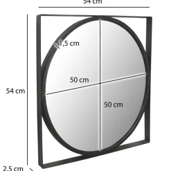 Wohnen Spiegel|Flurspiegel*Moderner Spiegel mit Metallrahmen - Champagne