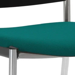 Wohnen Bürostühle*Moderner Stapelstuhl in Petrol & Schwarz - Viradossa