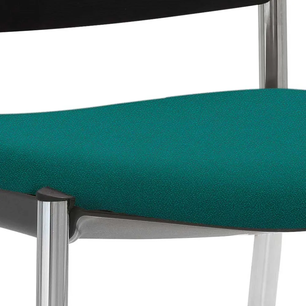 Wohnen Bürostühle*Moderner Stapelstuhl in Petrol & Schwarz - Viradossa