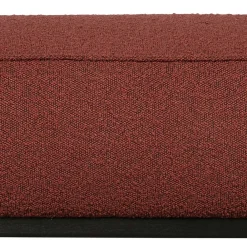 Wohnen Moderner Stoffhocker Boucle in Rotbraun - Anizia