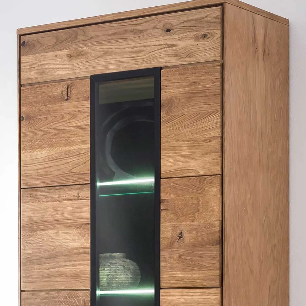 Wohnen Moderner Vitrinenschrank 70x196x40 cm - Sennya