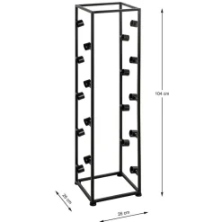 Wohnen Moderner Weinflaschen Halter in Schwarz - Esman