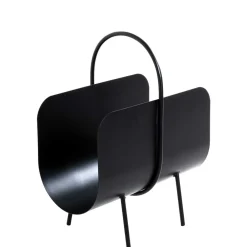 Wohnen Schwarze Möbel*Moderner Zeitungsständer aus Metall - Evillan