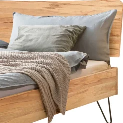 Wohnen Modernes Bett aus Wildbuche und Metall - Sunil