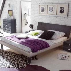 Wohnen Betten|Betten*Modernes Bett Concista in Beton-Optik