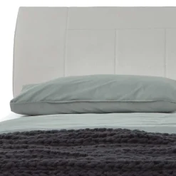 Wohnen Jugendbetten*Modernes Designbett in hellem Grau - Nucina