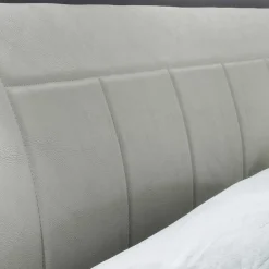 Wohnen Jugendbetten*Modernes Designbett in hellem Grau - Nucina