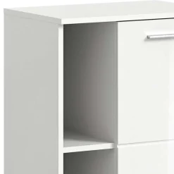 Wohnen Weiße Möbel|Glasmöbel*Modernes Garderobenmöbel in Weiß - Rugova (zweiteilig)