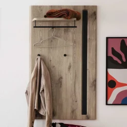 Wohnen Modernes Garderobenpaneel mit Hutboden & Stange - Baiamare