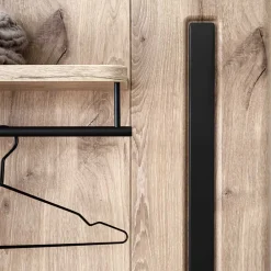 Wohnen Modernes Garderobenpaneel mit Hutboden & Stange - Baiamare