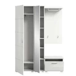 Wohnen Modernes Garderobenset in Weiß - Rugova I