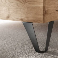 Wohnen Naturholzmöbel|Loft Möbel*Modernes Holzbett in Wildeichefarben - Dizamora