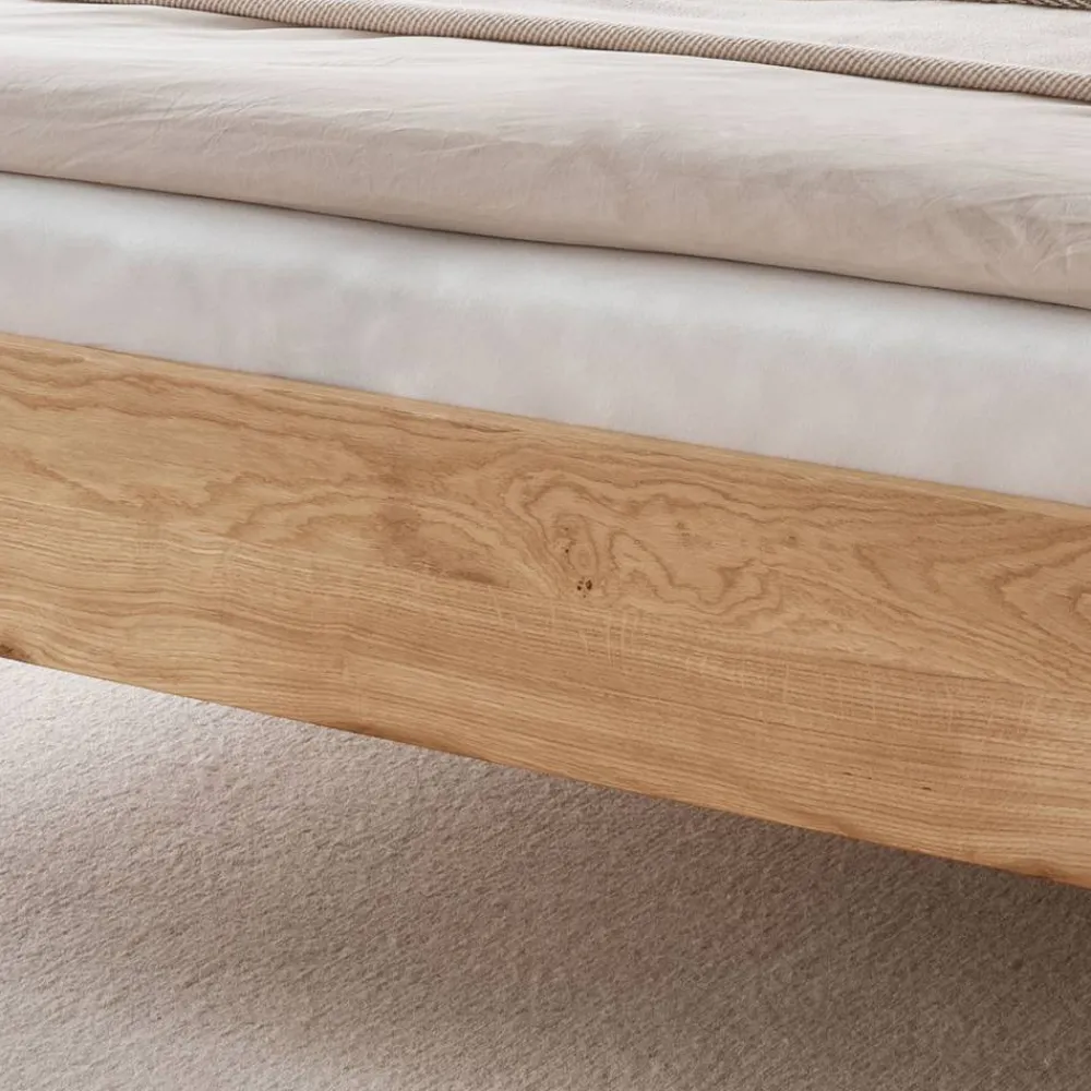 Wohnen Naturholzmöbel|Loft Möbel*Modernes Holzbett in Wildeichefarben - Dizamora