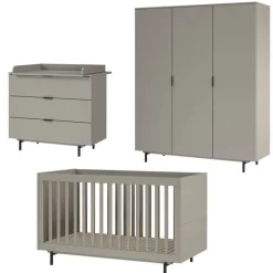 Kinder Wohnen Modernes Kinderzimmer in Grau - Suzanas (dreiteilig)