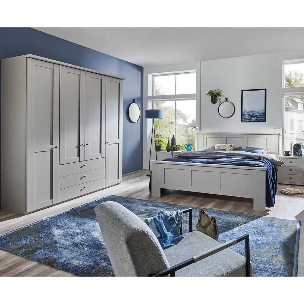 Wohnen Modernes Landhaus Schlafzimmer Set - Ridonna (vierteilig)