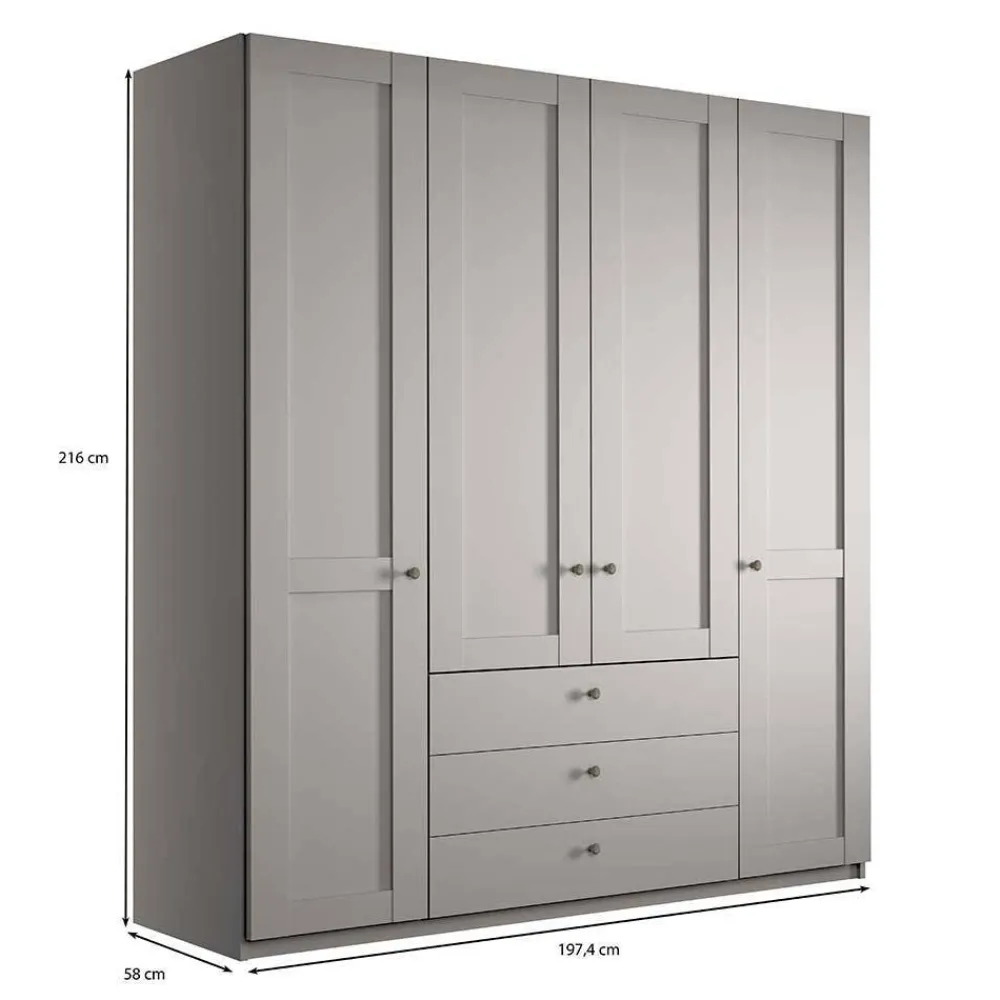 Wohnen Modernes Landhaus Schlafzimmer Set - Ridonna (vierteilig)