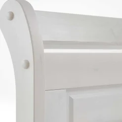 Wohnen Modernes Landhausbett in Weiß - Kazanova