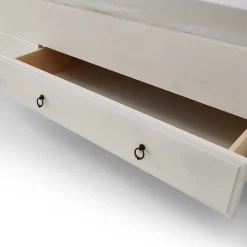 Wohnen Modernes Landhausbett in Weiß & Grau - Caneon