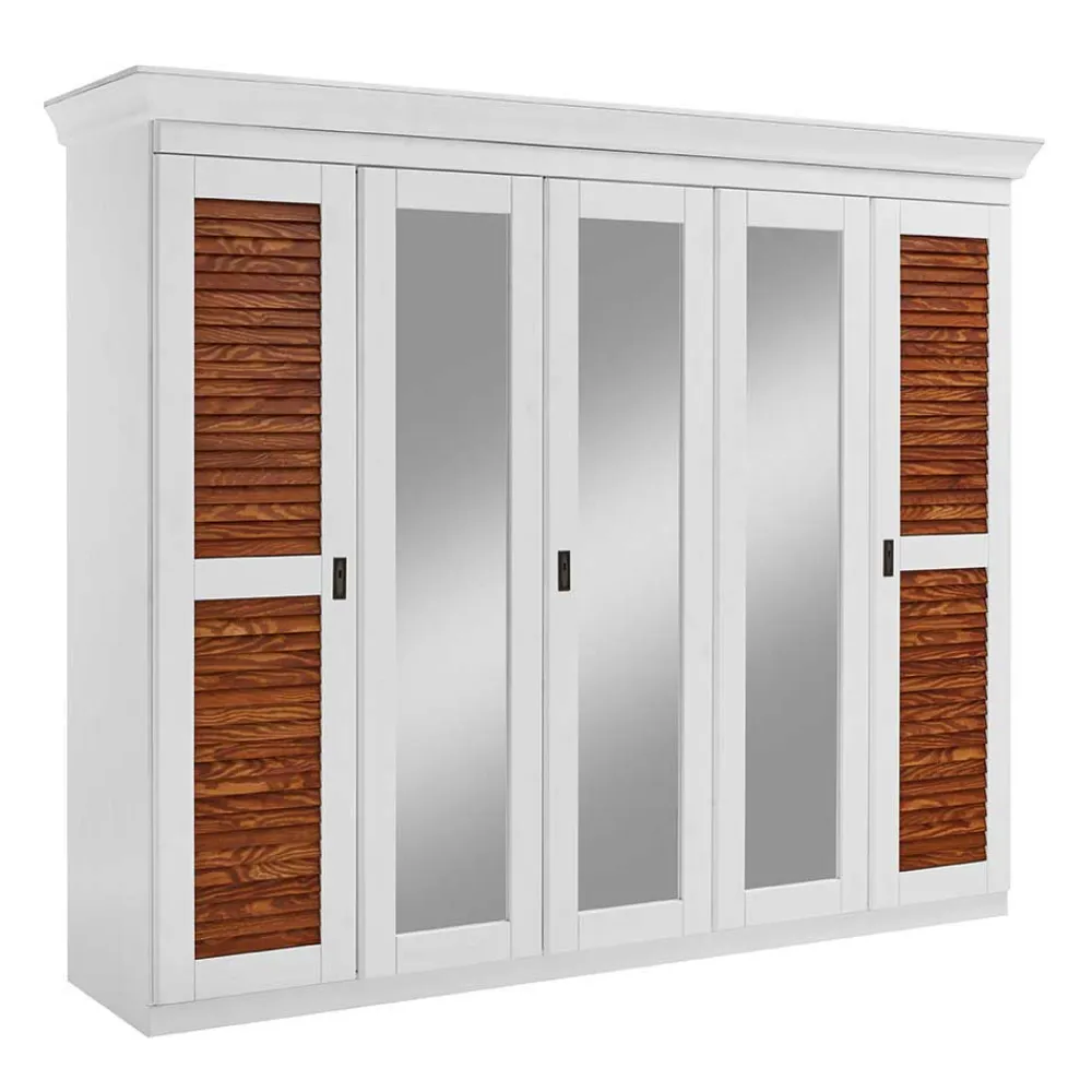 Wohnen Modernes Landhausschlafzimmer Möbel - Chako (vierteilig)