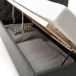 Wohnen Modernes Polsterbett mit Bettkasten - Iliavos
