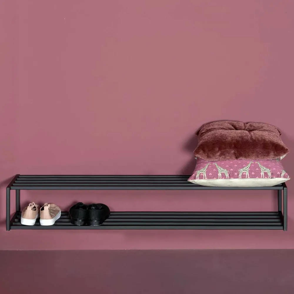 Wohnen Modernes Schuhregal mit zwei Ablagen - Acke