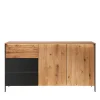 Wohnen Modernes Sideboard in Wildeiche und Anthrazit - Claas