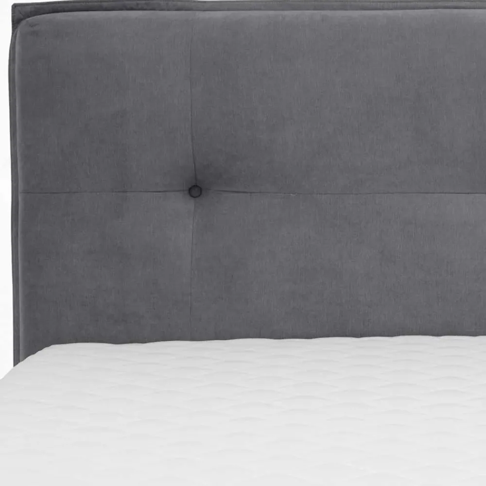 Wohnen Modernes Stauraum-Boxspringbett in Anthrazit - Zavagossa