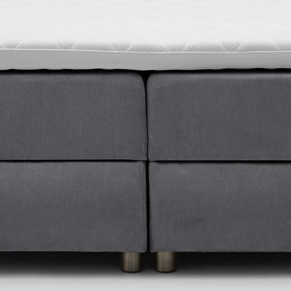 Wohnen Modernes Stauraum-Boxspringbett in Anthrazit - Zavagossa