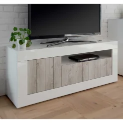 Wohnen Sideboards & Kommoden|Sideboards & Kommoden*Modernes TV Lowboard mit Fach & 3 Türen - Merenda