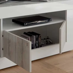 Wohnen Sideboards & Kommoden|Sideboards & Kommoden*Modernes TV Lowboard mit Fach & 3 Türen - Merenda