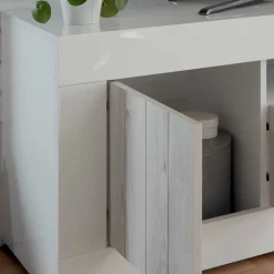 Wohnen Sideboards & Kommoden|Sideboards & Kommoden*Modernes TV Lowboard mit Fach & 3 Türen - Merenda