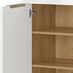 Wohnen Küchenschränke|Flurkommoden*Modernes Vertiko in Weiß & Wildeiche - Duclia