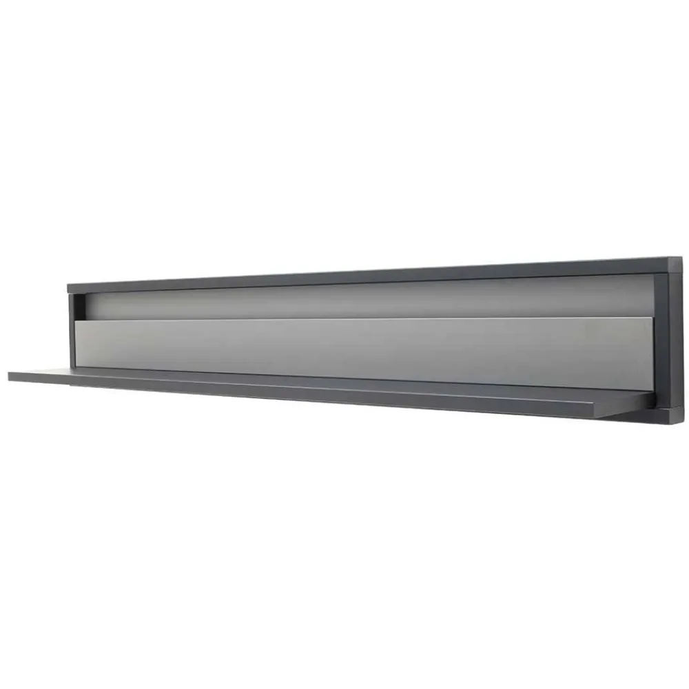 Wohnen Esszimmerregale|Regale*Modernes Wandboard in Grau - 156 cm breit - Ridona