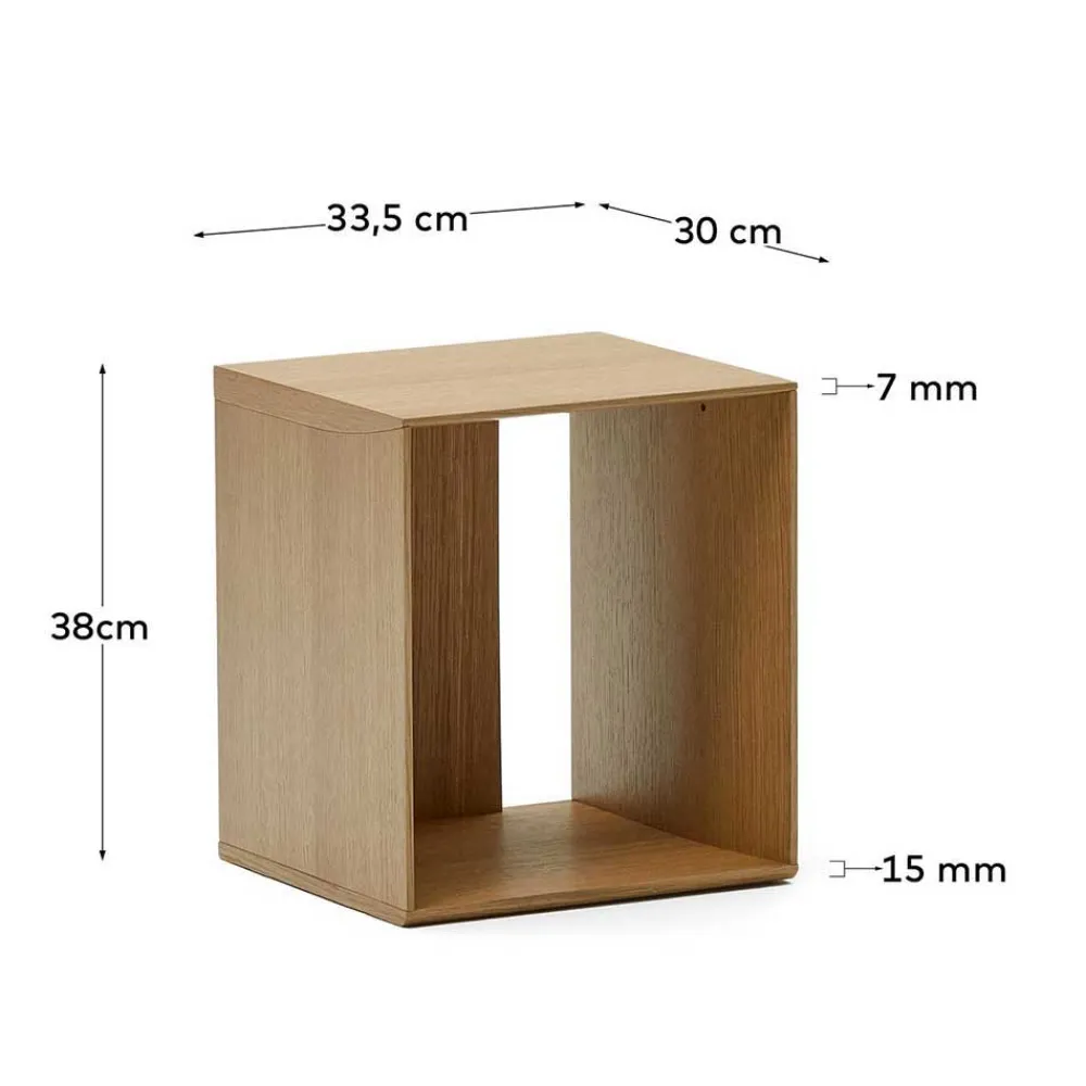 Wohnen Esszimmerregale|Regale*Modulares Standregal in Eiche Furnier - Hero (neunteilig)