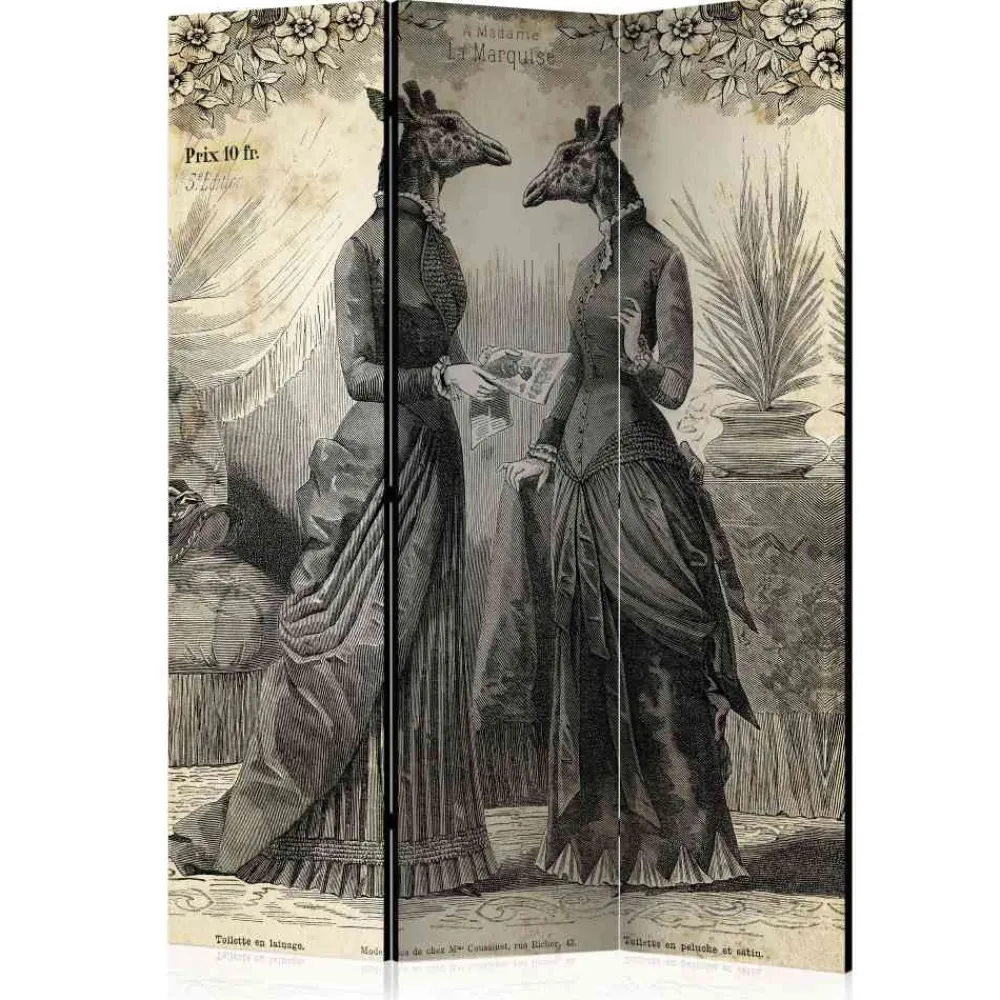 Wohnen Wohnzimmer-Regale|Paravents*Monochromer Paravent 135x172 cm - Loirena